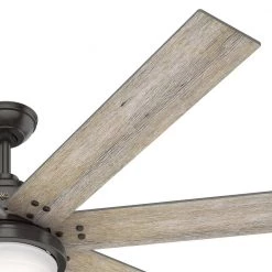Whittington 70 in. LED Indoor Noble Bronze Ceiling Fan with Light and Remote by Hunter -Hunter Sales noble bronze hunter ceiling fans with lights 51185 a0 1000