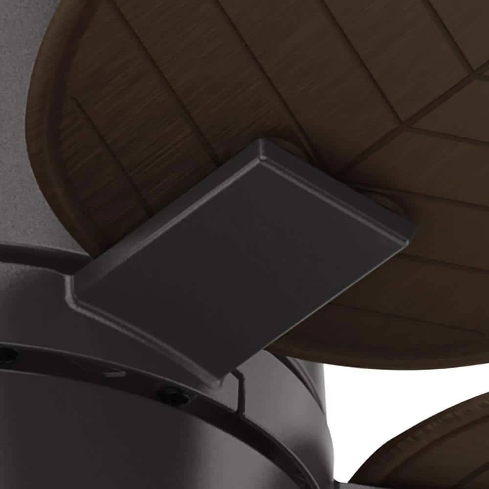 Amaryllis 52 in. Indoor/Outdoor Noble Bronze Ceiling Fan with Light Kit and Remote by Hunter 12 Amaryllis 52 in. Indoor/Outdoor Noble Bronze Ceiling Fan with Light Kit and Remote by Hunter - Image 10