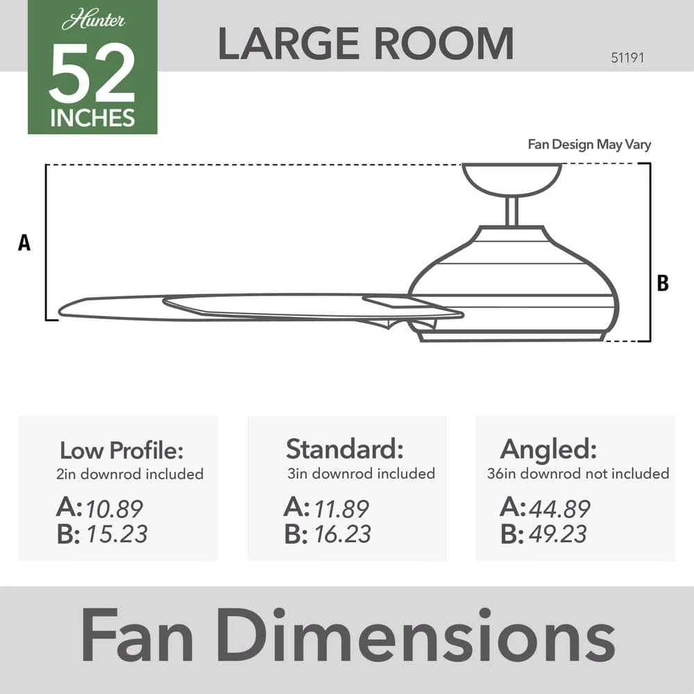 Amaryllis 52 in. Indoor/Outdoor Noble Bronze Ceiling Fan with Light Kit and Remote by Hunter 11 Amaryllis 52 in. Indoor/Outdoor Noble Bronze Ceiling Fan with Light Kit and Remote by Hunter - Image 9