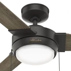 Mesquite 44 in. Indoor Noble Bronze Ceiling Fan with Light Kit by Hunter 20 Mesquite 44 in. Indoor Noble Bronze Ceiling Fan with Light Kit by Hunter -Hunter Sales noble bronze hunter ceiling fans with lights 51264 4f 1000