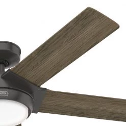 Byhalia 52 in. Indoor Noble Bronze Ceiling Fan with Light and Remote Control by Hunter -Hunter Sales noble bronze hunter ceiling fans with lights 51418 1f 1000