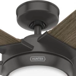 Byhalia 52 in. Indoor Noble Bronze Ceiling Fan with Light and Remote Control by Hunter -Hunter Sales noble bronze hunter ceiling fans with lights 51418 44 1000