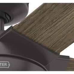 Byhalia 52 in. Indoor Noble Bronze Ceiling Fan with Light and Remote Control by Hunter -Hunter Sales noble bronze hunter ceiling fans with lights 51418 66 1000