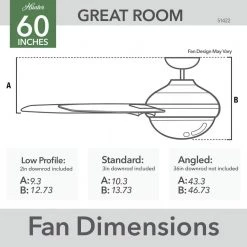 Trillium 60 in. Indoor Noble Bronze Ceiling Fan with Light and Remote Control by Hunter 23 Trillium 60 in. Indoor Noble Bronze Ceiling Fan with Light and Remote Control by Hunter -Hunter Sales noble bronze hunter ceiling fans with lights 51422 4f 1000