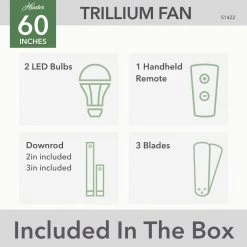 Trillium 60 in. Indoor Noble Bronze Ceiling Fan with Light and Remote Control by Hunter 22 Trillium 60 in. Indoor Noble Bronze Ceiling Fan with Light and Remote Control by Hunter -Hunter Sales noble bronze hunter ceiling fans with lights 51422 c3 1000