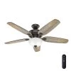 Channing 54 in. LED Indoor Easy Install Noble Bronze Ceiling Fan with HunterExpress Feature Set and Remote 2 Channing 54 in. LED Indoor Easy Install Noble Bronze Ceiling Fan with HunterExpress Feature Set and Remote -Hunter Sales noble bronze hunter ceiling fans with lights 53366 64 1000