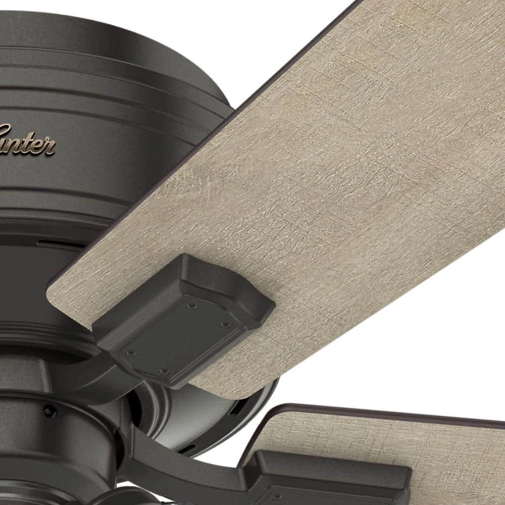 Crestfield 52 in. LED Indoor Low Profile Noble Bronze Ceiling Fan with 3-Light Kit by Hunter 12 Crestfield 52 in. LED Indoor Low Profile Noble Bronze Ceiling Fan with 3-Light Kit by Hunter - Image 10