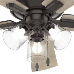 Crestfield 52 in. LED Indoor Low Profile Noble Bronze Ceiling Fan with 3-Light Kit by Hunter 17 Crestfield 52 in. LED Indoor Low Profile Noble Bronze Ceiling Fan with 3-Light Kit by Hunter -Hunter Sales noble bronze hunter ceiling fans with lights 54208 40 1000