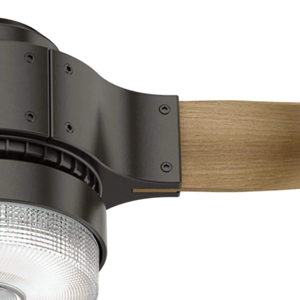 Apache Wifi Enabled Apple HomeKit/Google Home/Alexa 54 in. Indoor Noble Bronze Ceiling Fan with Light Kit and Remote by Hunter 6 Apache Wifi Enabled Apple HomeKit/Google Home/Alexa 54 in. Indoor Noble Bronze Ceiling Fan with Light Kit and Remote by Hunter - Image 4