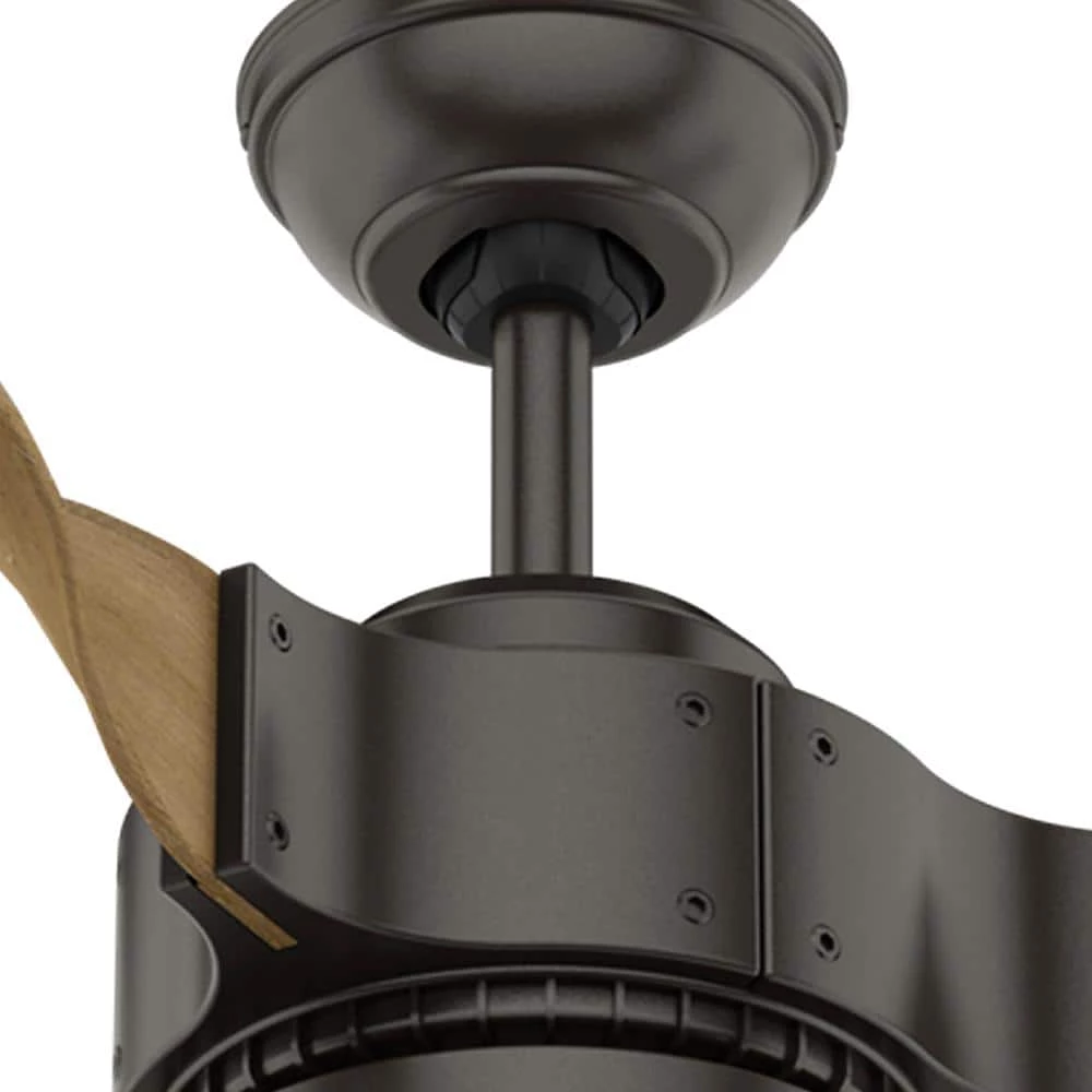 Apache Wifi Enabled Apple HomeKit/Google Home/Alexa 54 in. Indoor Noble Bronze Ceiling Fan with Light Kit and Remote by Hunter 8 Apache Wifi Enabled Apple HomeKit/Google Home/Alexa 54 in. Indoor Noble Bronze Ceiling Fan with Light Kit and Remote by Hunter - Image 6