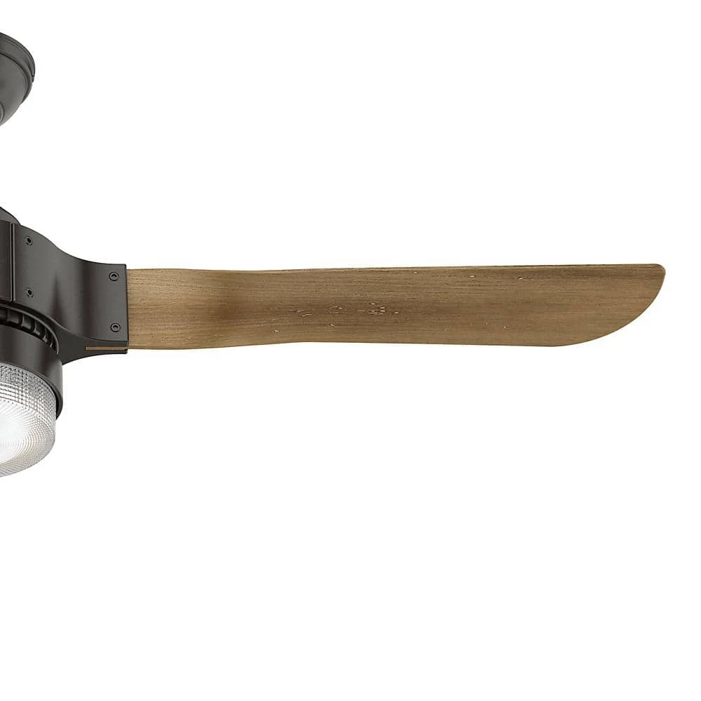 Apache Wifi Enabled Apple HomeKit/Google Home/Alexa 54 in. Indoor Noble Bronze Ceiling Fan with Light Kit and Remote by Hunter 5 Apache Wifi Enabled Apple HomeKit/Google Home/Alexa 54 in. Indoor Noble Bronze Ceiling Fan with Light Kit and Remote by Hunter - Image 3