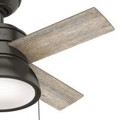 Loki 36 in. Integrated LED Indoor Noble Bronze Ceiling Fan with Light Kit by Hunter 16 Loki 36 in. Integrated LED Indoor Noble Bronze Ceiling Fan with Light Kit by Hunter -Hunter Sales noble bronze hunter ceiling fans with lights 59387 4f 1000