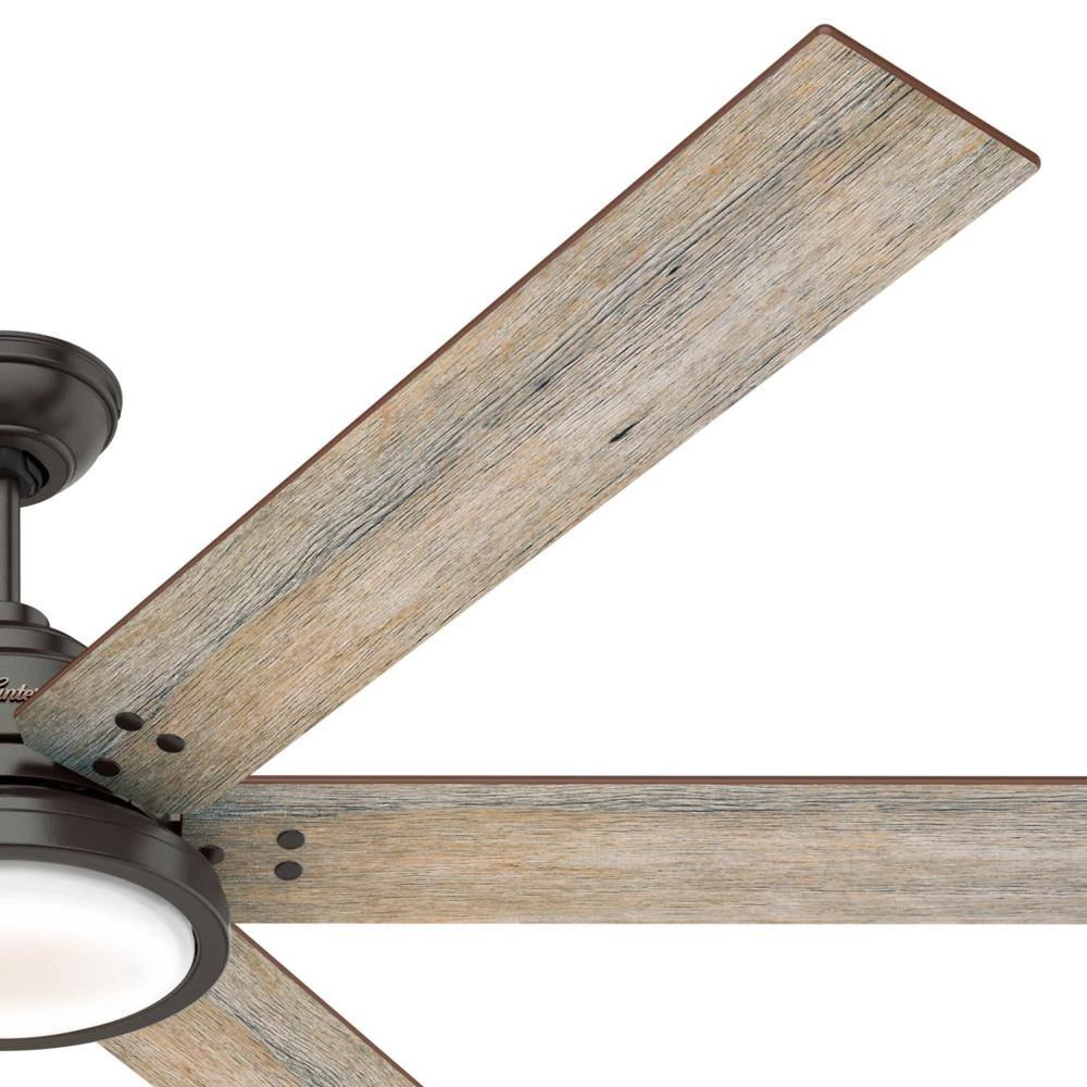 Warrant 70 in. LED Indoor Noble Bronze Ceiling Fan with Light and Wall Switch by Hunter 10 Warrant 70 in. LED Indoor Noble Bronze Ceiling Fan with Light and Wall Switch by Hunter - Image 8