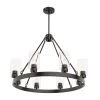 Hartland 8 Light Noble Bronze Chandelier Dining Room Light by Hunter -Hunter Sales noble bronze hunter chandeliers 19011 64 1000