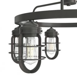 Starklake 6 Light Noble Bronze Circular Chandelier Kitchen Light by Hunter 16 Starklake 6 Light Noble Bronze Circular Chandelier Kitchen Light by Hunter -Hunter Sales noble bronze hunter chandeliers 19041 77 1000