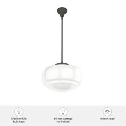 Saddle Creek 1 Light Noble Bronze Pendant with Frosted Glass Shade Kitchen Light by Hunter -Hunter Sales noble bronze hunter chandeliers 19192 a0 1000