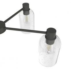 Lochemeade 5 Light Noble Bronze Chandelier with Seeded Glass Shades Kitchen Light by Hunter -Hunter Sales noble bronze hunter chandeliers 19199 77 1000