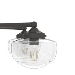 Saddle Creek 6-Light Noble Bronze Schoolhouse Chandelier with Clear Seeded Glass Shades by Hunter -Hunter Sales noble bronze hunter chandeliers 19388 a0 1000