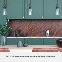 Klein 1-Light Noble Bronze Island Pendant Light with Clear Glass Shade by Hunter -Hunter Sales noble bronze hunter chandeliers 19437 66 1000