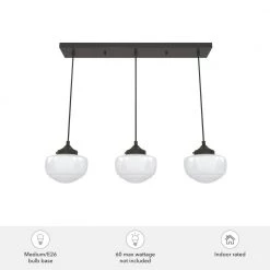 Saddle Creek 3-Light Noble Bronze Island Chandelier with Cased White Glass Shades by Hunter -Hunter Sales noble bronze hunter chandeliers 19498 77 1000