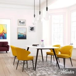 Lundin 1-Light Noble Bronze Bulb Pendant Light with Clear Glass Shade by Hunter -Hunter Sales noble bronze hunter chandeliers 19563 40 1000