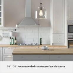 Dunshire 1-Light Noble Bronze Island Pendant Light with Clear Bell Glass Shade by Hunter -Hunter Sales noble bronze hunter chandeliers 19654 66 1000