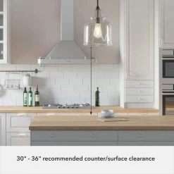 Dunshire 1-Light Noble Bronze Island Pendant Light with Clear Seeded Bell Glass Shade by Hunter -Hunter Sales noble bronze hunter chandeliers 19655 66 1000