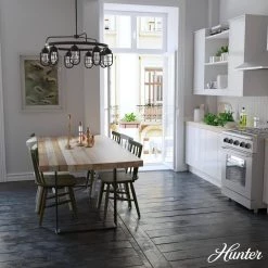 Starklake 9-Light Noble Bronze Wagonwheel Chandelier with Metal Shades by Hunter -Hunter Sales noble bronze hunter chandeliers 19662 40 1000