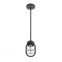 Starklake 1 Light Noble Bronze Mini Pendant Kitchen Light by Hunter -Hunter Sales noble bronze hunter pendant lights 19039 77 1000