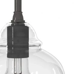 Dunshire 1-Light Noble Bronze Island Mini-Pendant Light with Clear Ginger Jar Glass Shade by Hunter -Hunter Sales noble bronze hunter pendant lights 19648 a0 1000