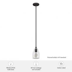 Dunshire 1-Light Noble Bronze Island Mini-Pendant Light with Clear Curved Vase Glass Shade by Hunter 15 Dunshire 1-Light Noble Bronze Island Mini-Pendant Light with Clear Curved Vase Glass Shade by Hunter -Hunter Sales noble bronze hunter pendant lights 19652 c3 1000