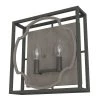 Stone Creek 2 Light Aged Steel Wall Sconce Bathroom Light by Hunter 1 Stone Creek 2 Light Aged Steel Wall Sconce Bathroom Light by Hunter -Hunter Sales noble bronze hunter vanity lighting 19228 64 1000