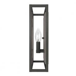 Stone Creek 2 Light Aged Steel Wall Sconce Bathroom Light by Hunter -Hunter Sales noble bronze hunter vanity lighting 19228 77 1000