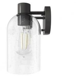 Lochemeade 12.5 in. 2 Light Noble Bronze Vanity Light with Clear Seeded Glass Shades Bathroom Light by Hunter 14 Lochemeade 12.5 in. 2 Light Noble Bronze Vanity Light with Clear Seeded Glass Shades Bathroom Light by Hunter -Hunter Sales noble bronze hunter vanity lighting 19780 1d 1000