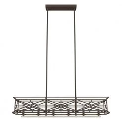 Langwood 6 Light Onyx Bengal Basket Chandelier Kitchen Light by Hunter