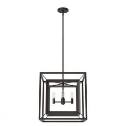Doherty 4-Light Onyx Bengal Island Chandelier by Hunter