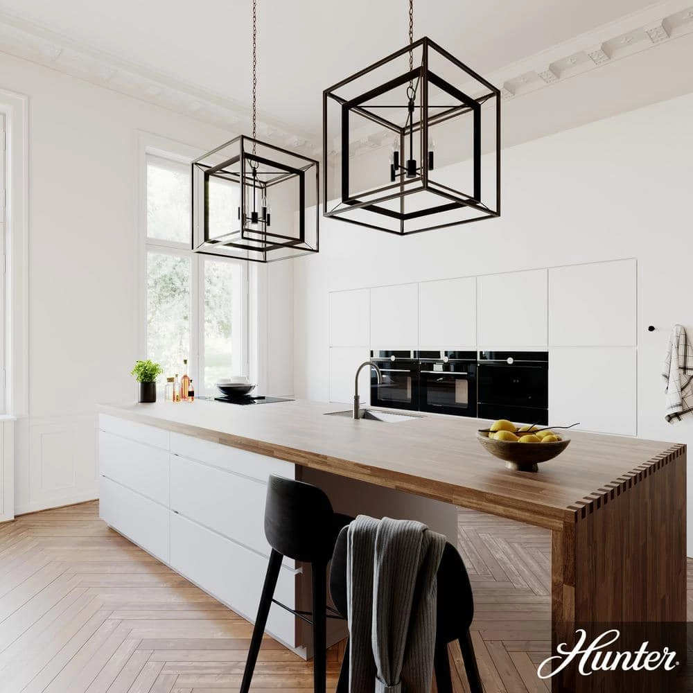 Doherty 4-Light Onyx Bengal Island Chandelier by Hunter 5 Doherty 4-Light Onyx Bengal Island Chandelier by Hunter - Image 3