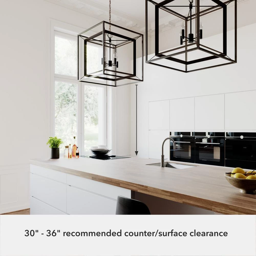 Doherty 4-Light Onyx Bengal Island Chandelier by Hunter 8 Doherty 4-Light Onyx Bengal Island Chandelier by Hunter - Image 6