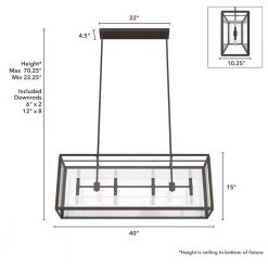 Felippe 8 Light Onyx Bengal Island Chandelier with Seeded Glass Shade Kitchen Light by Hunter -Hunter Sales onyx bengal hunter chandeliers 19978 77 1000