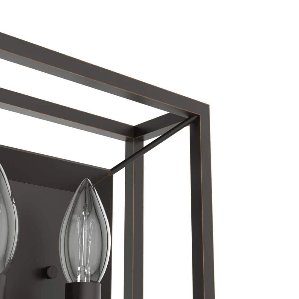 Doherty 2-Light Onyx Bengal Wall Sconce by Hunter 6 Doherty 2-Light Onyx Bengal Wall Sconce by Hunter - Image 4