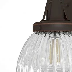 Cypress Grove 1 Light Onyx Bengal Wall Sconce with Clear Holophane Shade Bathroom Light by Hunter 11 Cypress Grove 1 Light Onyx Bengal Wall Sconce with Clear Holophane Shade Bathroom Light by Hunter -Hunter Sales oynx bengal hunter wall sconces 19254 a0 1000