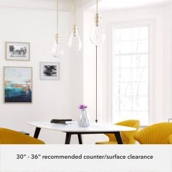 Lundin 1 Light Palm Gold Island Pendant Light with Glass Shade Kitchen Light by Hunter -Hunter Sales palm gold hunter chandeliers 19560 c3 1000