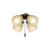 4-Light Premier Bronze Ceiling Fan Shades LED Light Kit by Hunter 1 4-Light Premier Bronze Ceiling Fan Shades LED Light Kit by Hunter -Hunter Sales premier bronze hunter ceiling fan light kits 99367 64 1000