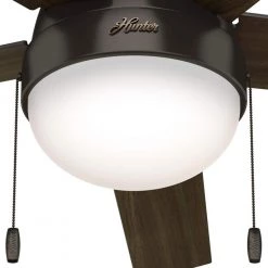 Anslee 52 in. LED Indoor Premier Bronze Ceiling Fan with Light Kit by Hunter -Hunter Sales premier bronze hunter ceiling fans with lights 50232 66 1000