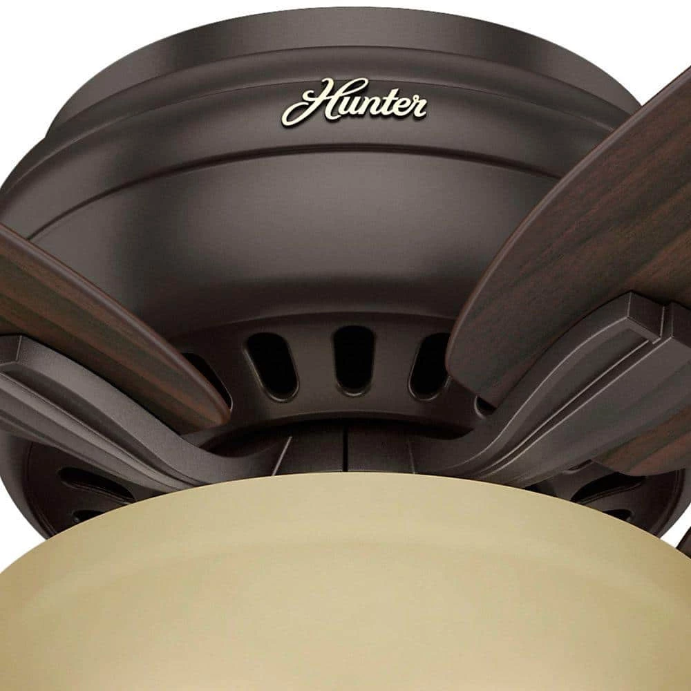 Newsome 52 in. Indoor Premier Bronze Bowl Light Kit Low-Profile Ceiling Fan by Hunter 5 Newsome 52 in. Indoor Premier Bronze Bowl Light Kit Low-Profile Ceiling Fan by Hunter - Image 3