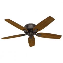 Newsome 52 in. Indoor Premier Bronze Bowl Light Kit Low-Profile Ceiling Fan by Hunter 20 Newsome 52 in. Indoor Premier Bronze Bowl Light Kit Low-Profile Ceiling Fan by Hunter -Hunter Sales premier bronze hunter ceiling fans with lights 53314 77 1000