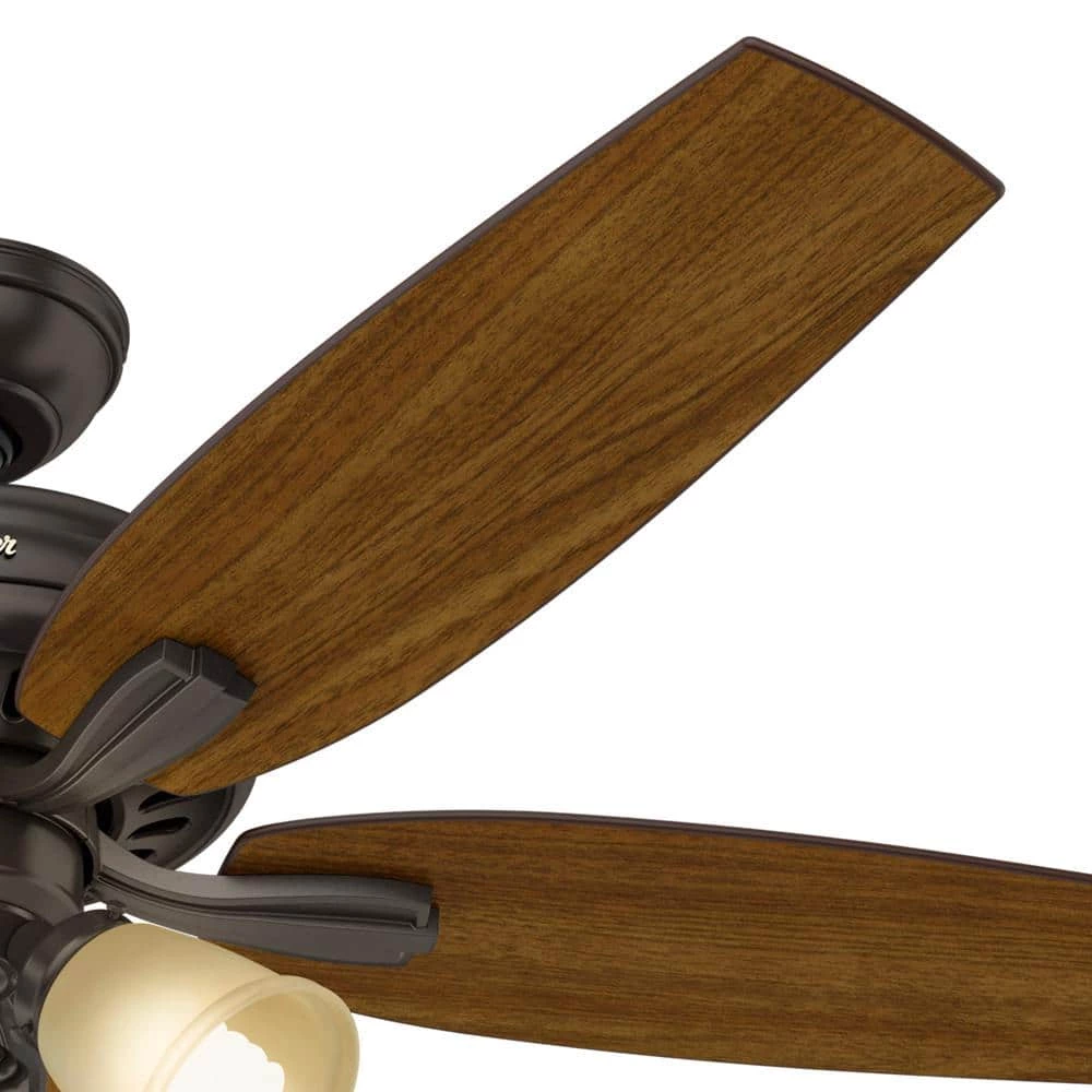 Newsome 52 in. Indoor Premier Bronze Ceiling Fan with Three Light Kit by Hunter 10 Newsome 52 in. Indoor Premier Bronze Ceiling Fan with Three Light Kit by Hunter - Image 8