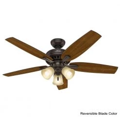 Newsome 52 in. Indoor Premier Bronze Ceiling Fan with Three Light Kit by Hunter 12 Newsome 52 in. Indoor Premier Bronze Ceiling Fan with Three Light Kit by Hunter -Hunter Sales premier bronze hunter ceiling fans with lights 53317 e1 1000
