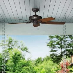 Newsome 52 in. Indoor/Outdoor Premier Bronze Ceiling Fan with Remote by Hunter -Hunter Sales premier bronze hunter ceiling fans without lights 32850 4f 1000
