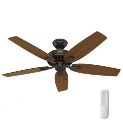 Newsome 52 in. Indoor/Outdoor Premier Bronze Ceiling Fan with Remote by Hunter